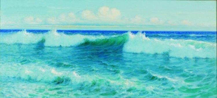 Lionel Walden Breaking Waves Spain oil painting art